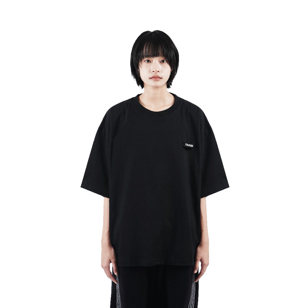 TAGGED - Daily Movement Boxy Tee Black, Front Look