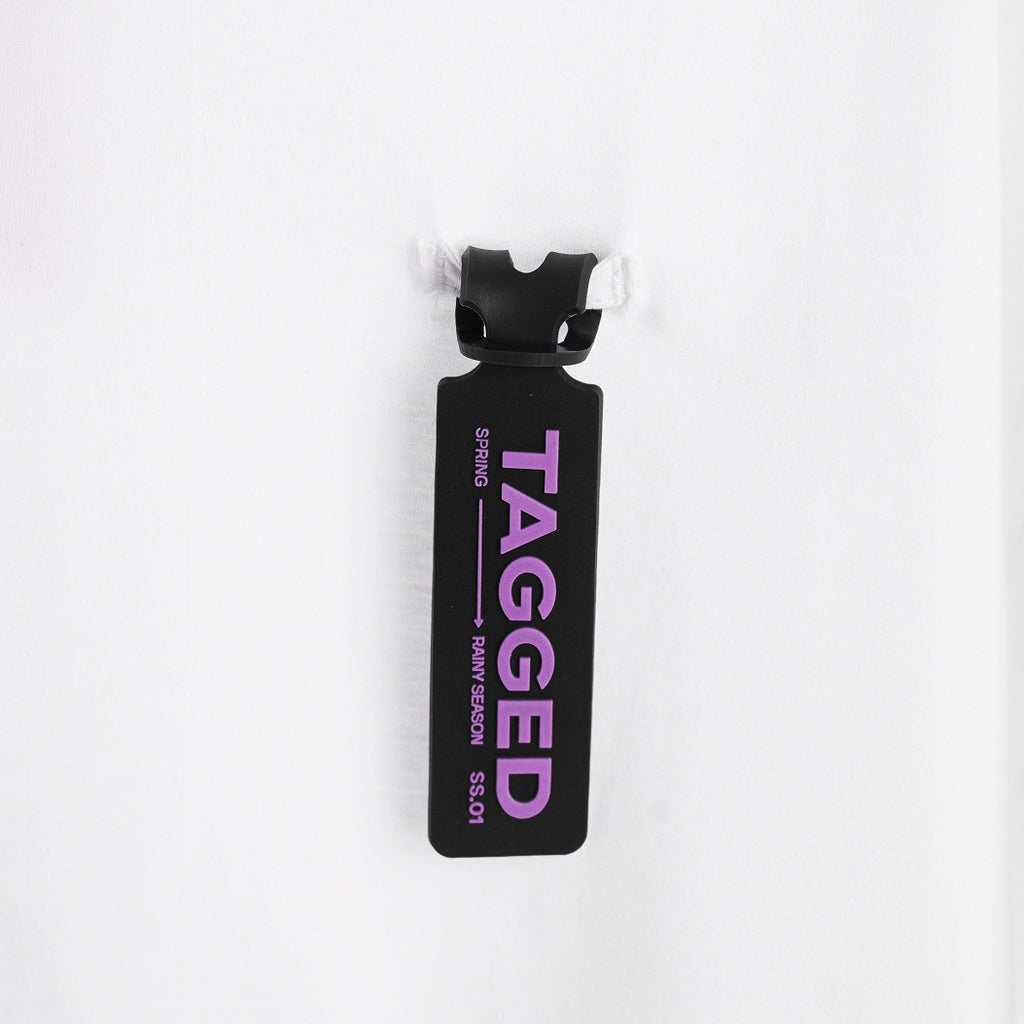 Tagged - Positive Cult Rubber Tag Black Purple