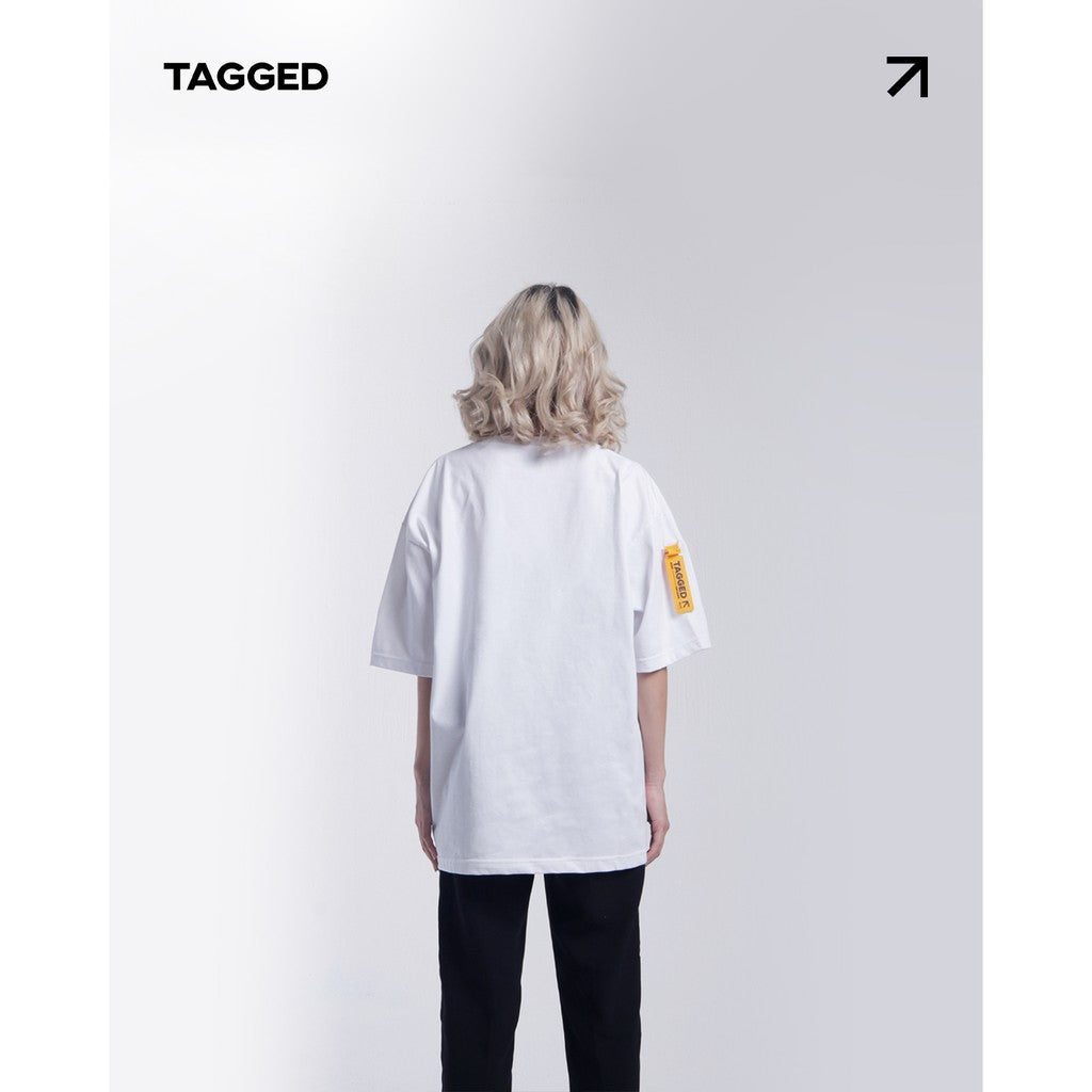 Tagged - Fundamental Oversized White Tshirt