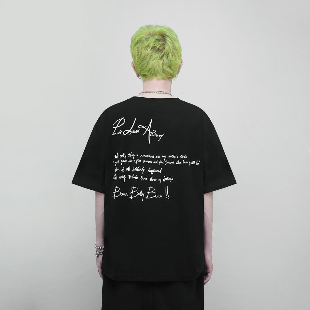 Tagged - Late Romance Letter to Lover Oversized Tshirt