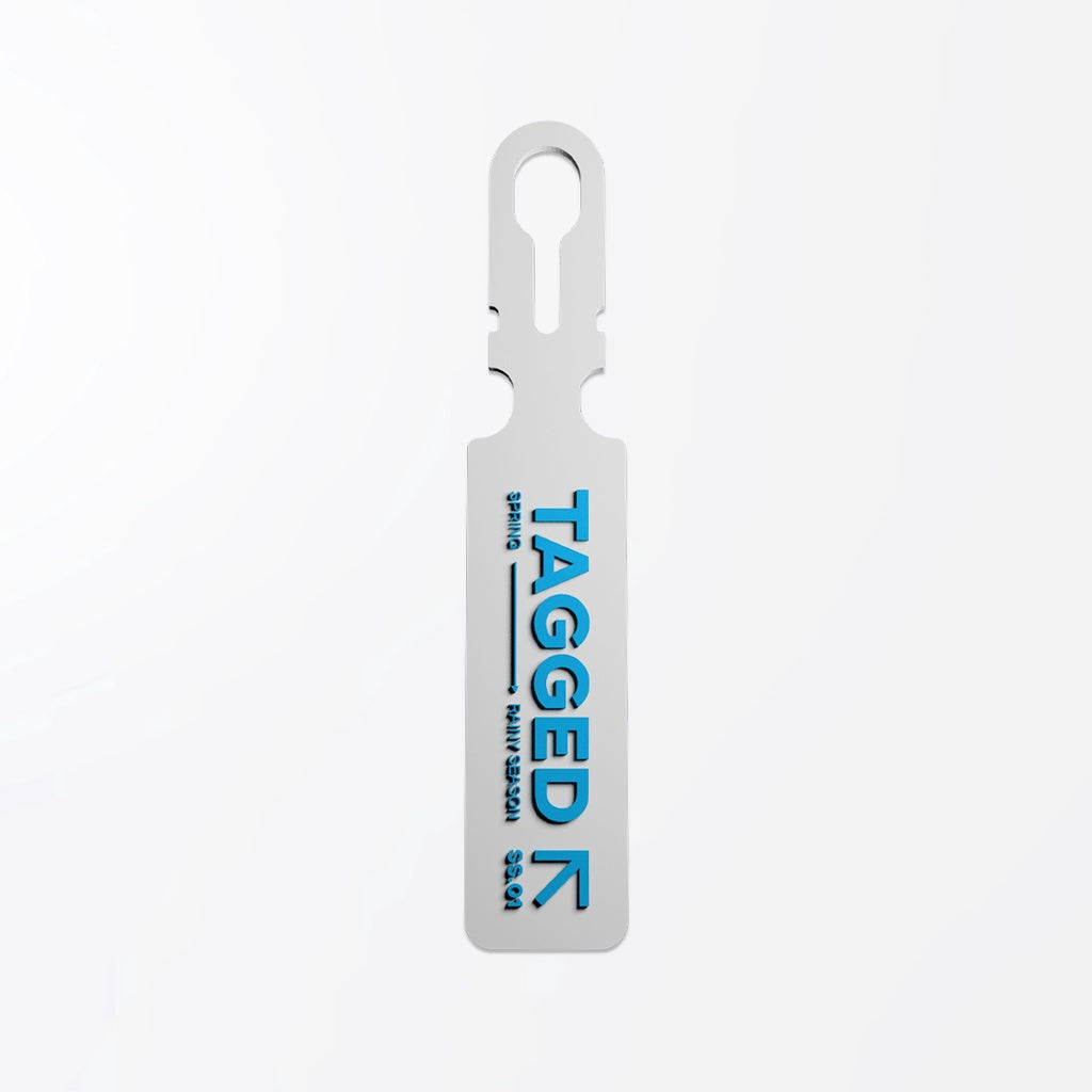 Tagged - Rubber Tag White Blue