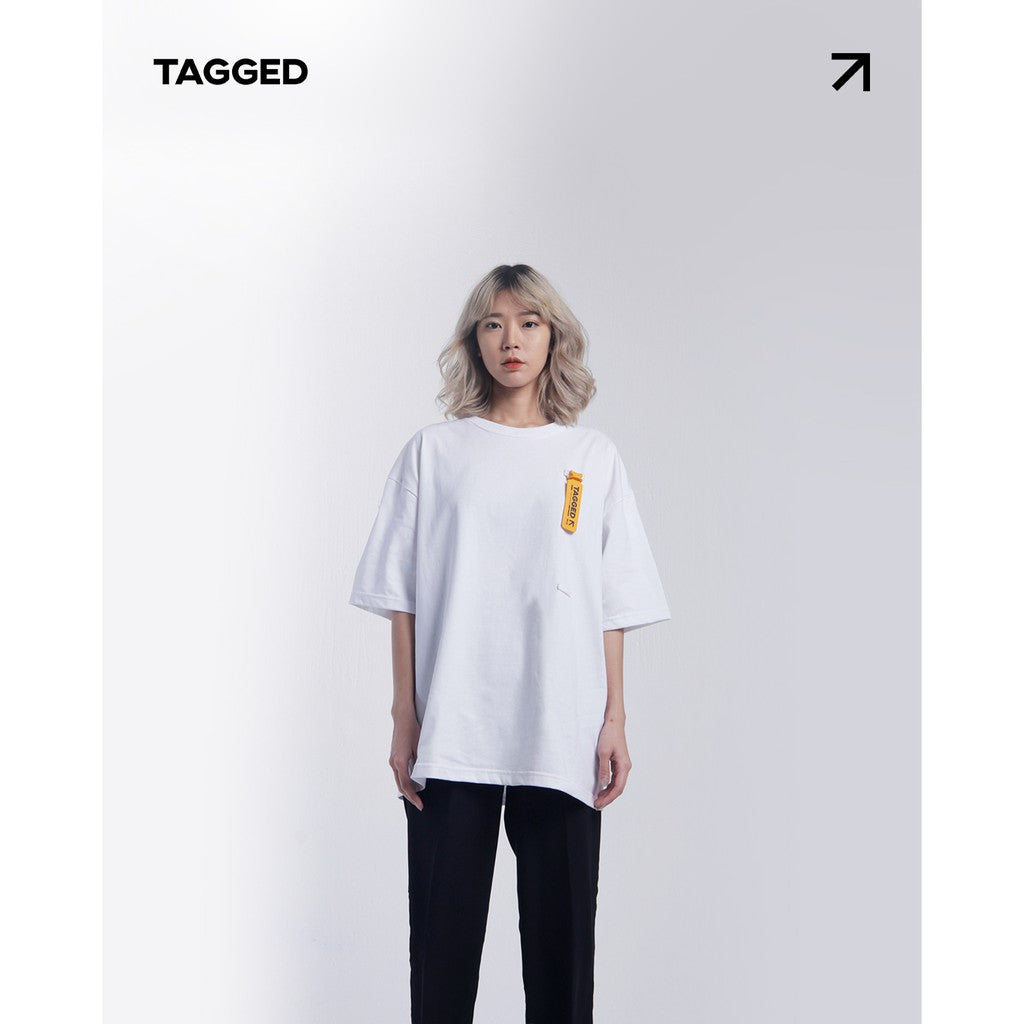 Tagged - Fundamental Oversized White Tshirt