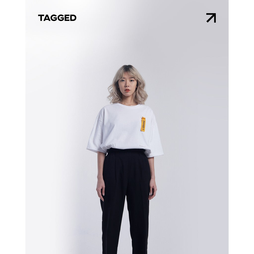 Tagged - Fundamental Oversized White Tshirt