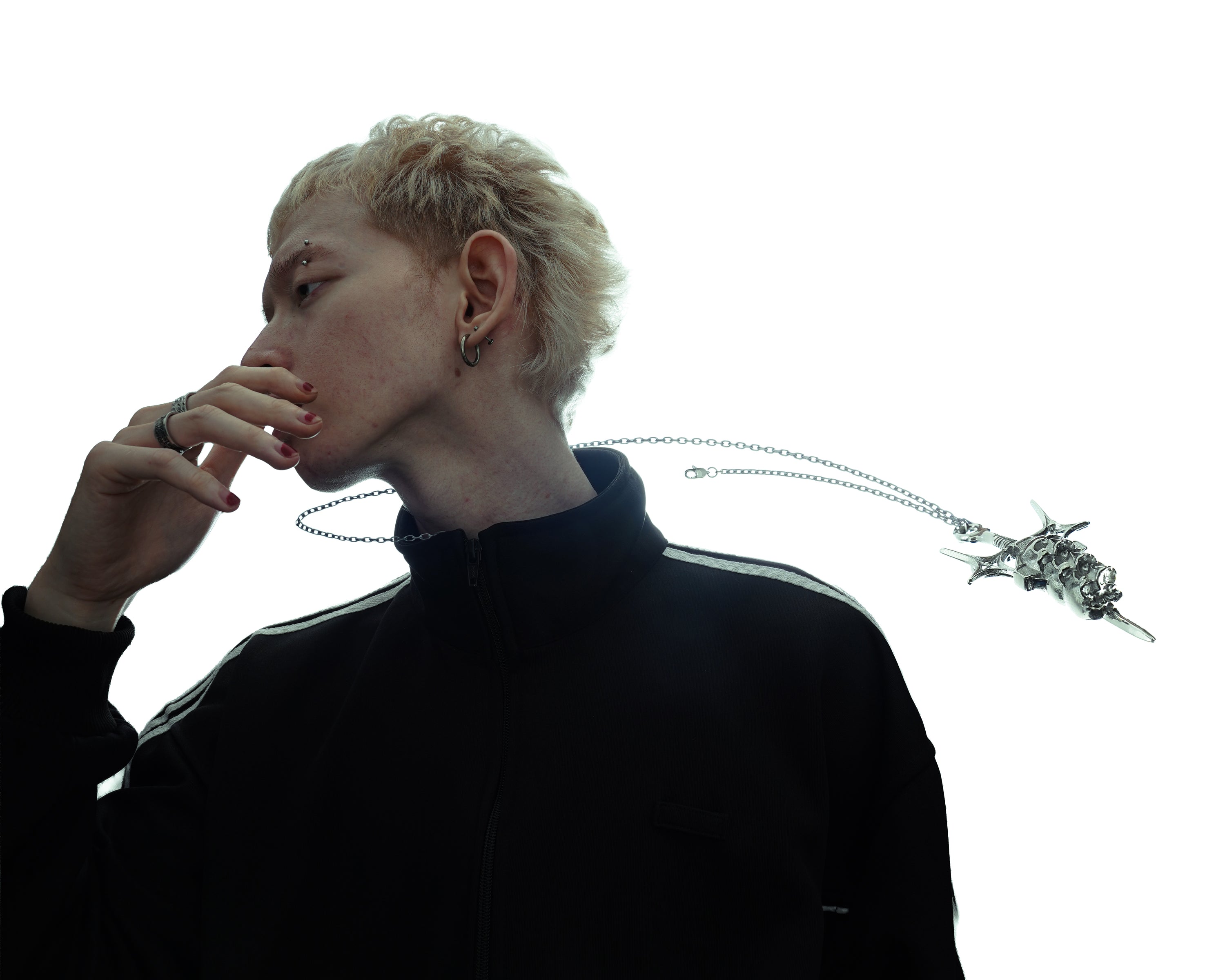 TAGGED - Tri-Skull Dagger Necklace