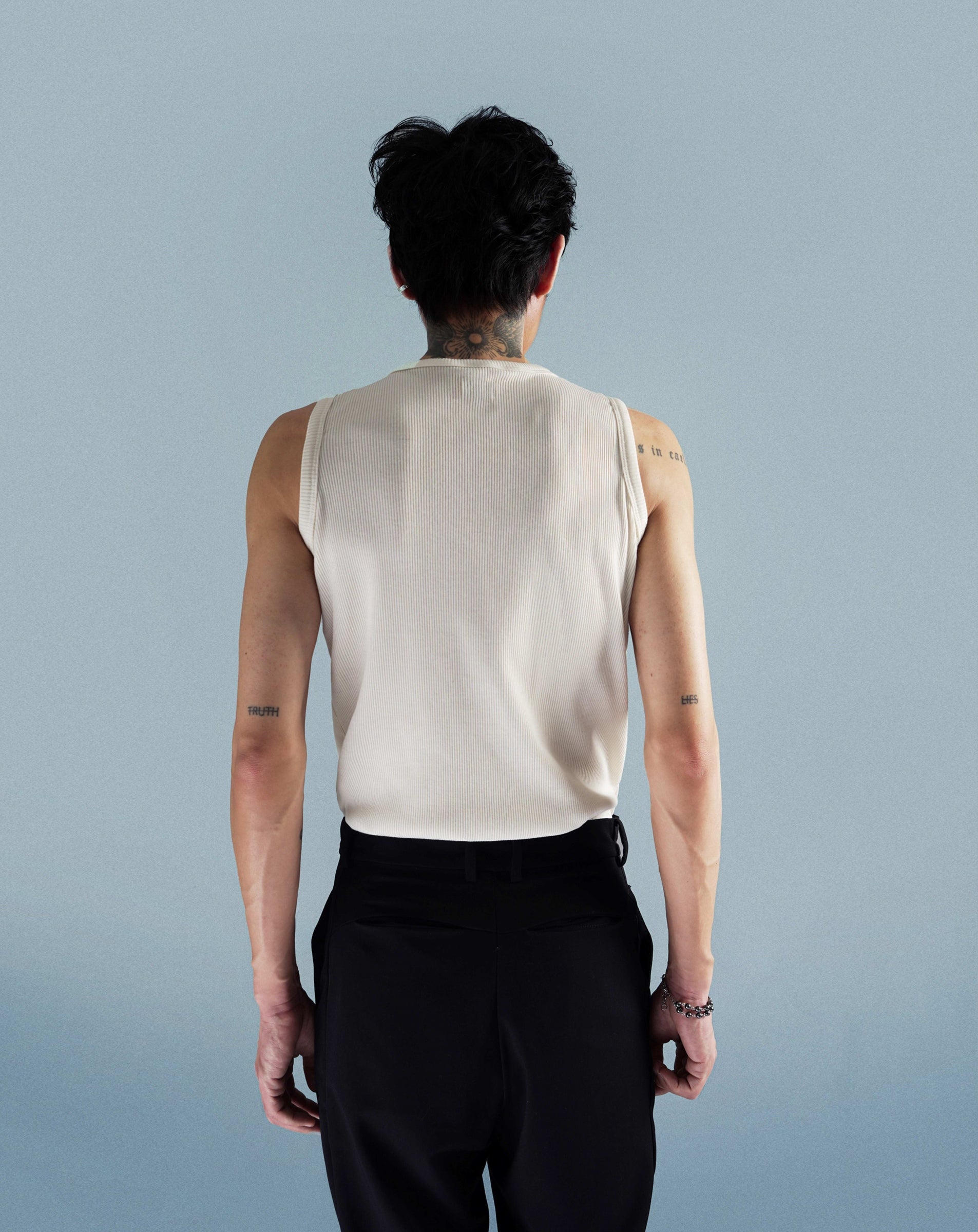 TAGGED x QUIN - Humaine Skeen Q-4 White Tank