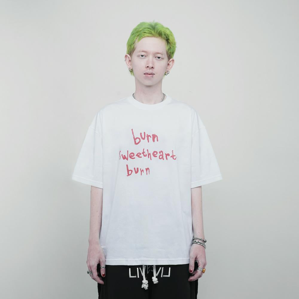 Tagged - Late Romance Burn Sweetheart Burn Oversized Tshirt