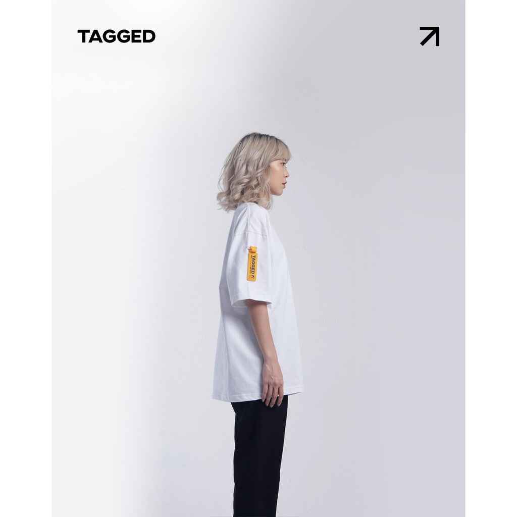 Tagged - Fundamental Oversized White Tshirt