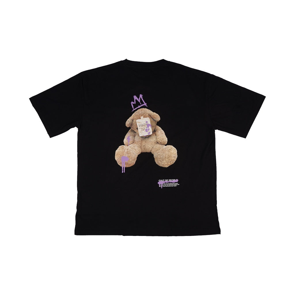 Tagged - Positive Cult Oversized Ken Bear Purple Tshirt