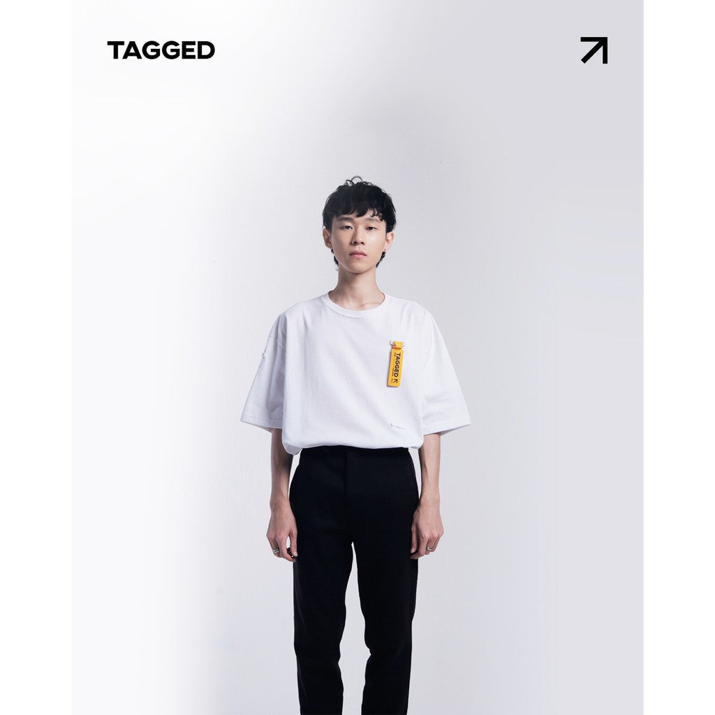 Tagged - Fundamental Oversized White Tshirt