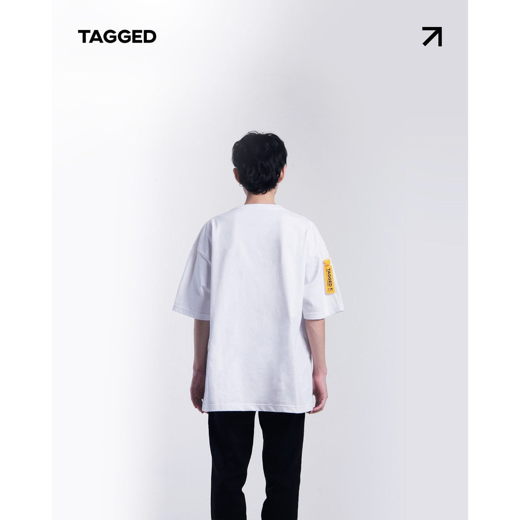 Tagged - Fundamental Oversized White Tshirt