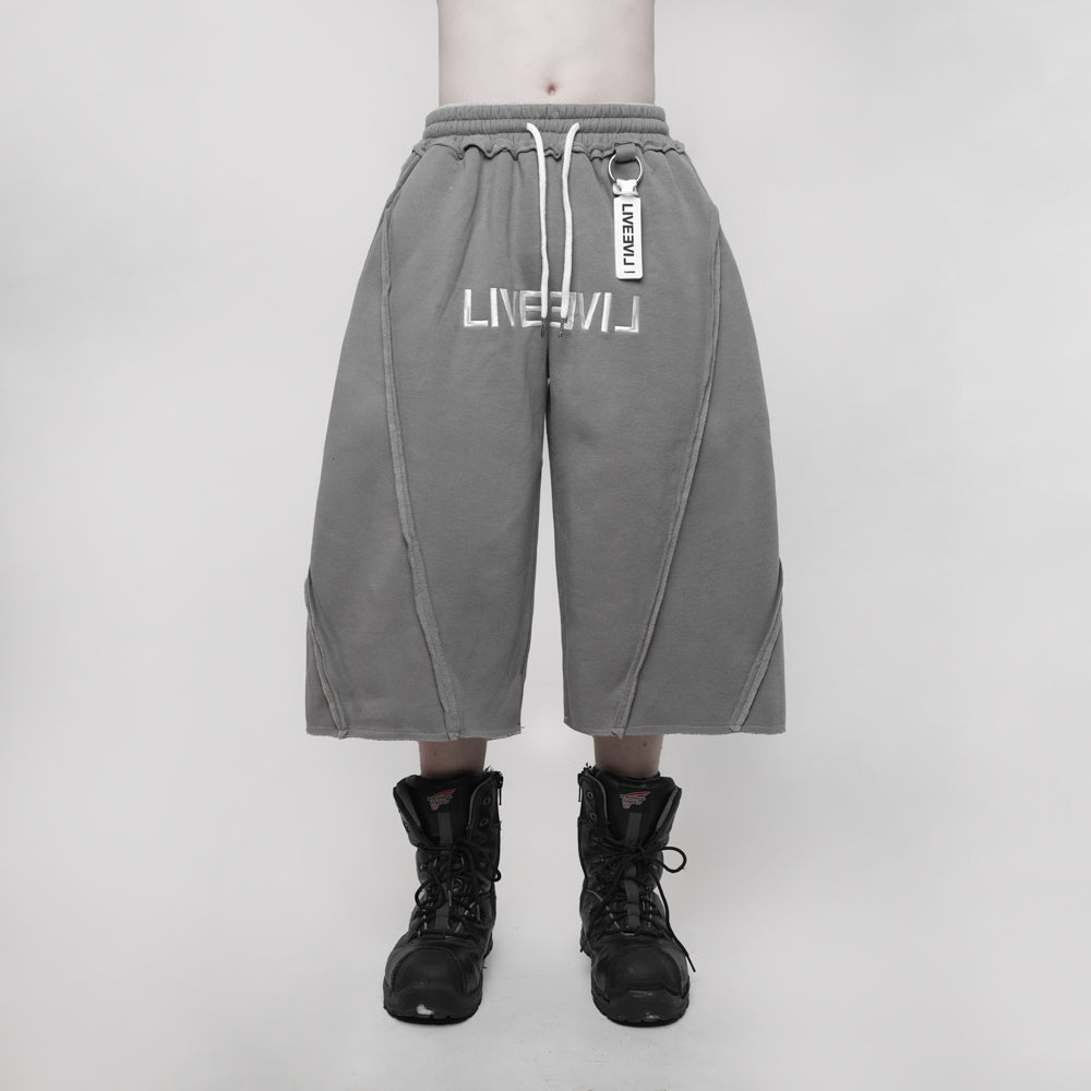 TAGGED LiveeviL Beater Jorts Gray