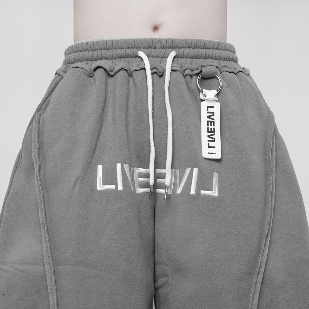 TAGGED LiveeviL Beater Jorts Gray