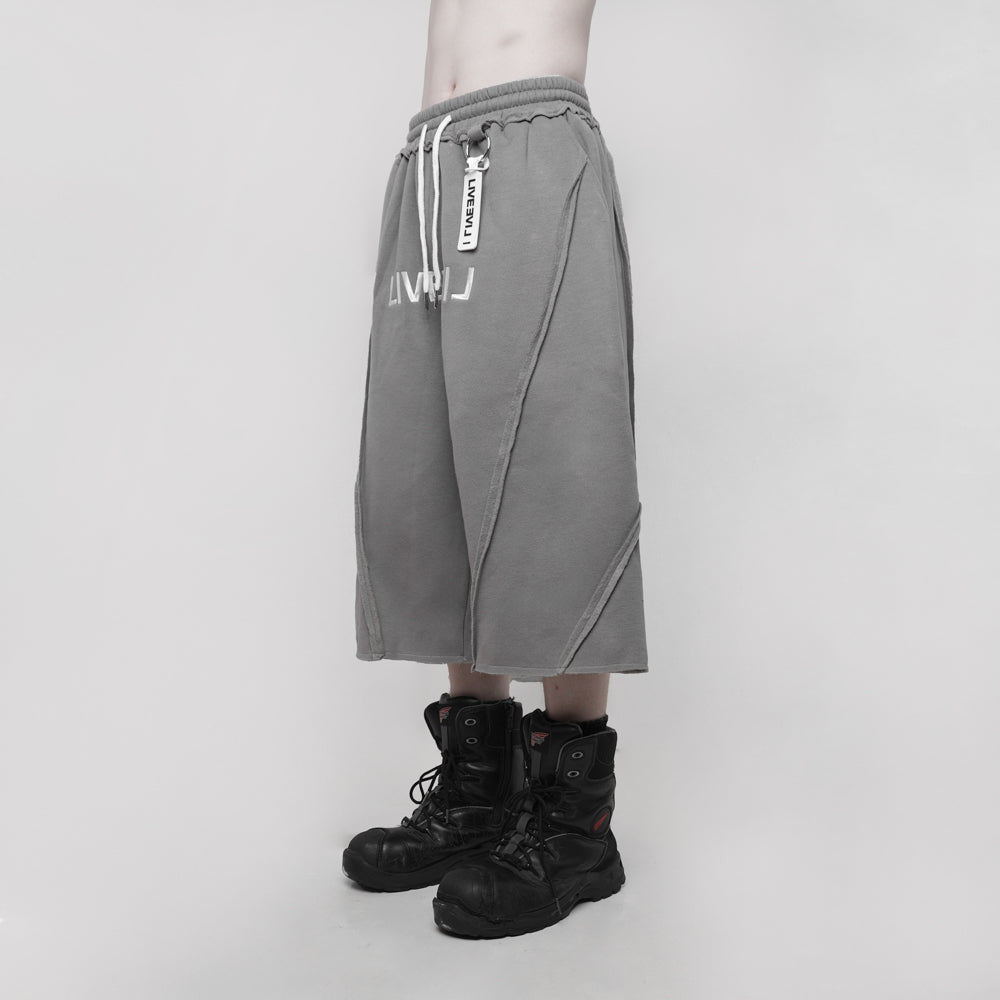 TAGGED LiveeviL Beater Jorts Gray
