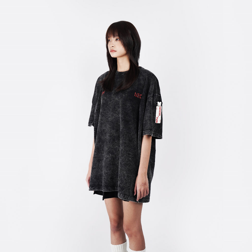TAGGED - Omnis - Genesis of Pain Oversized Washed Queen Clinkz Tshirt