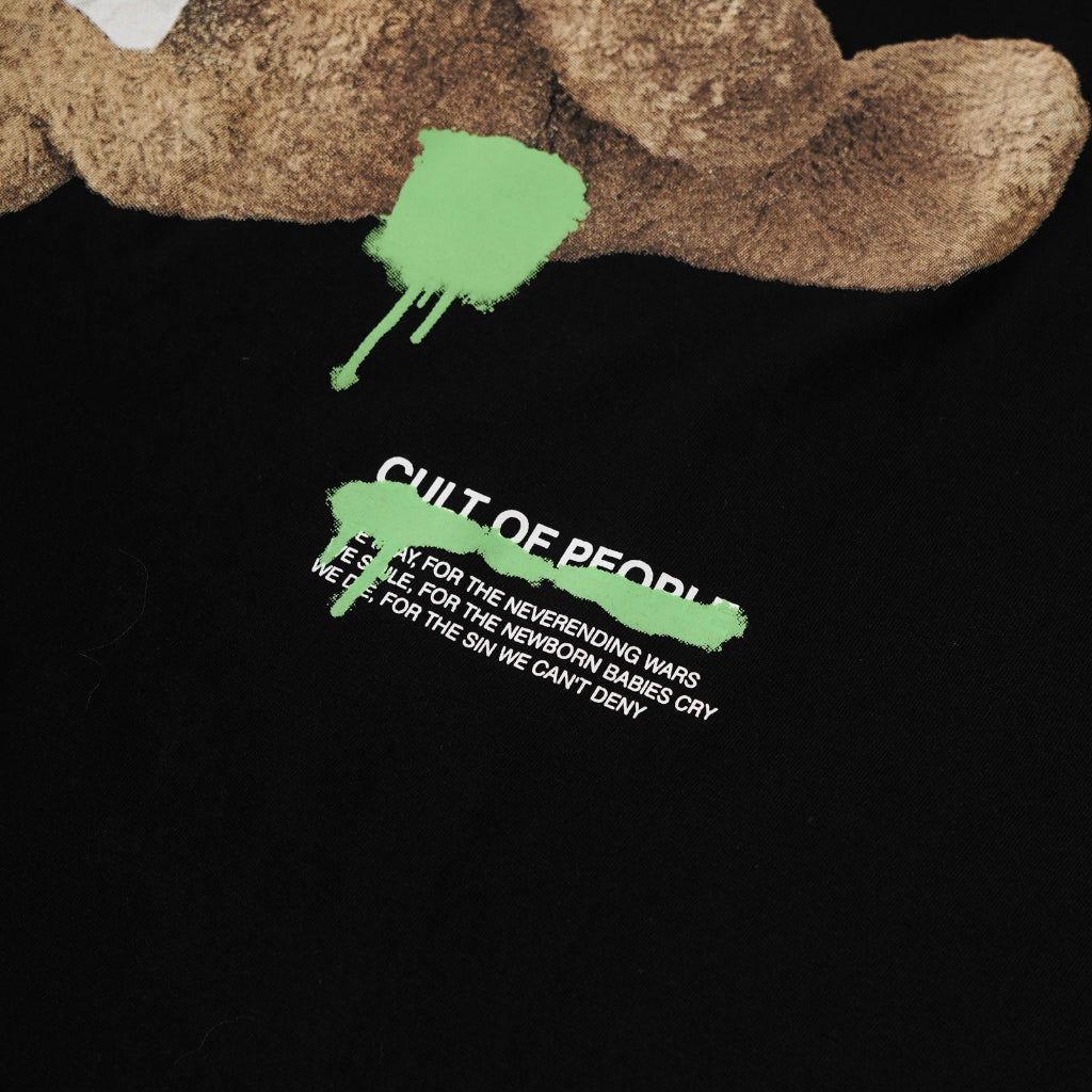 Tagged - Positive Cult Oversized Ken Bear Green Tshirt