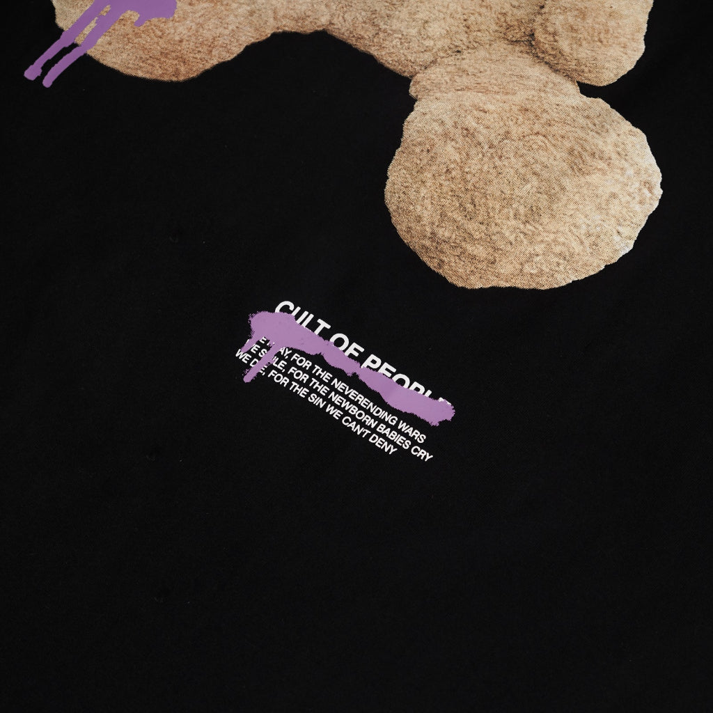 Tagged - Positive Cult Oversized Ken Bear Purple Tshirt