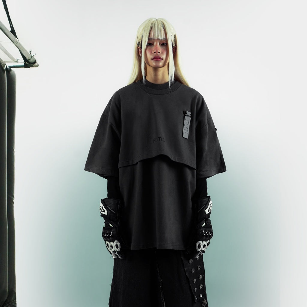 TAGGED - FDTL Phantom Tee Camo Grey Oversized T-shirt
