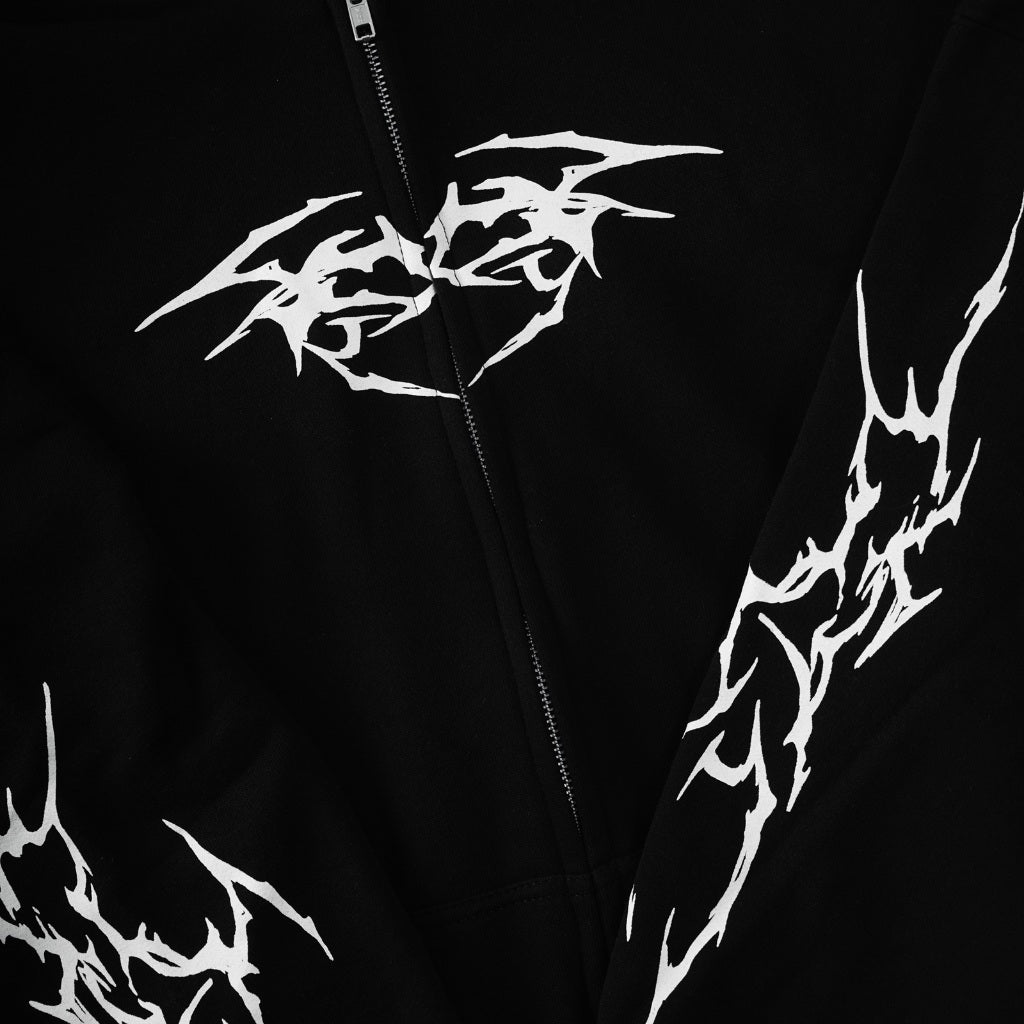 TAGGED - Collecting Nightmare Illusion Oversized Zip Hoodie