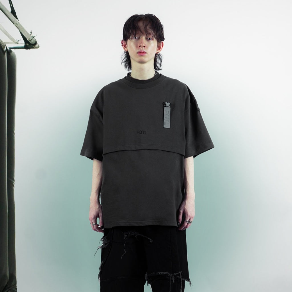 TAGGED - FDTL Phantom Tee Camo Grey Oversized T-shirt