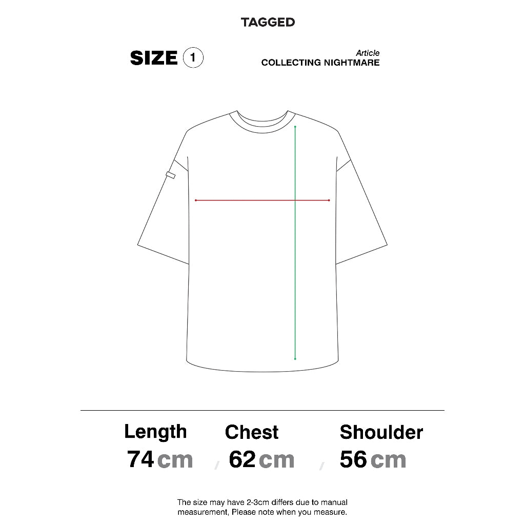 TAGGED - Collecting Nightmare Panels Oversized T-shirt