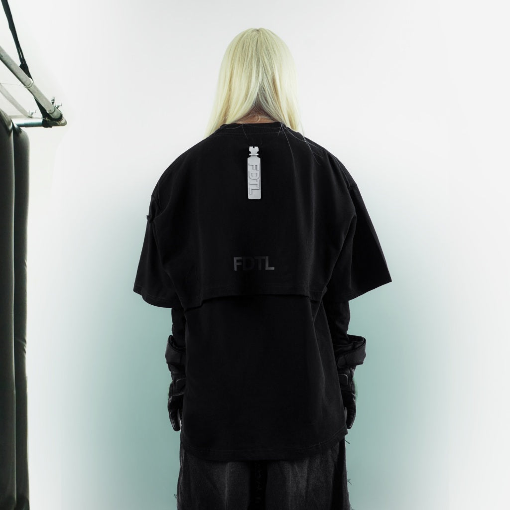 TAGGED - FDTL Phantom Tee Black Oversized T-shirt