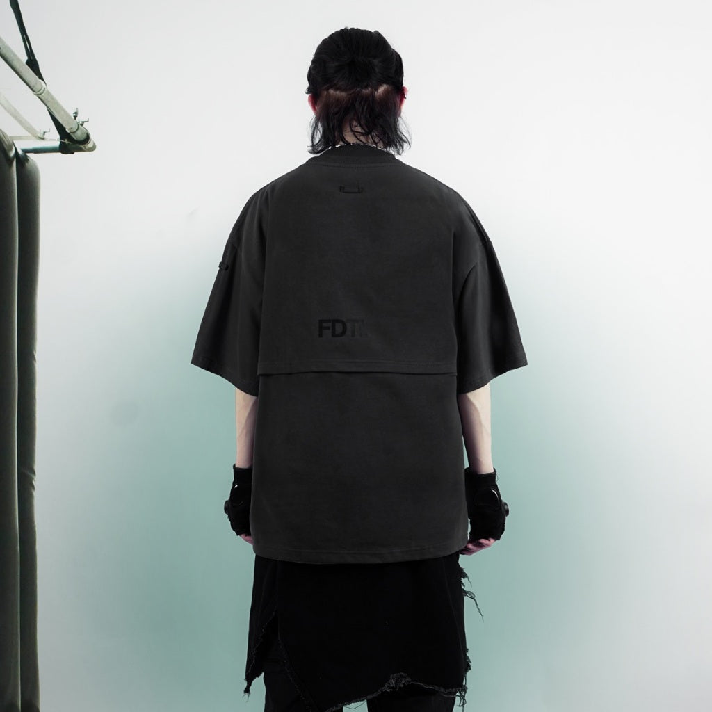 TAGGED - FDTL Phantom Tee Camo Grey Oversized T-shirt