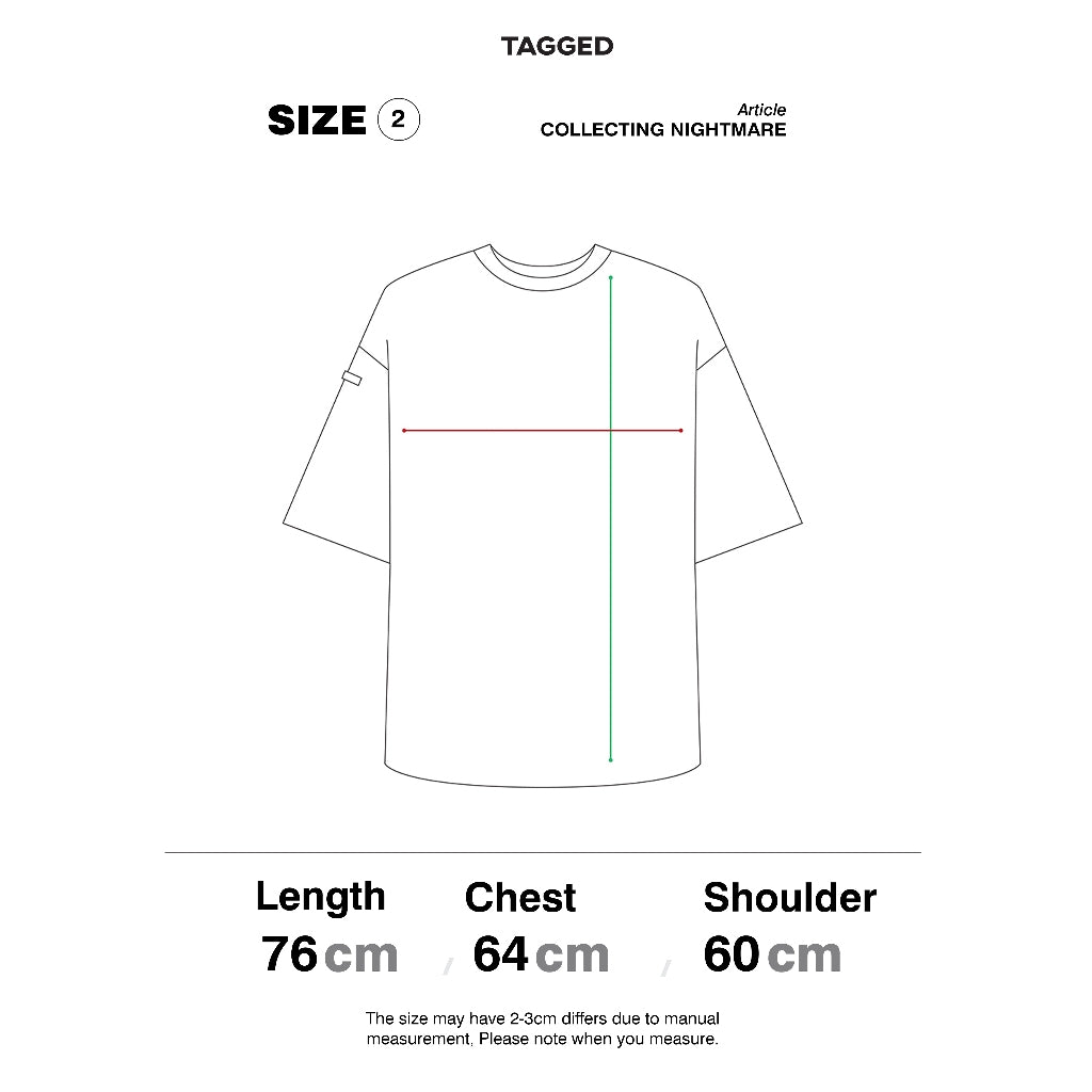 TAGGED - Collecting Nightmare Panels Oversized T-shirt