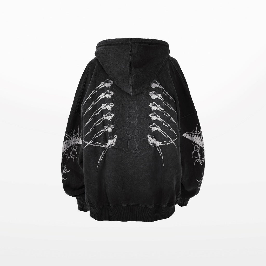 TAGGED x PRX - Spineblade Washed Zipper Hoodie – Official Tagged