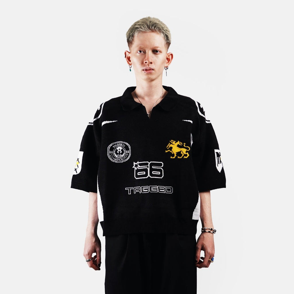 TAGGED - Mini Drop Black GG Knit Jersey