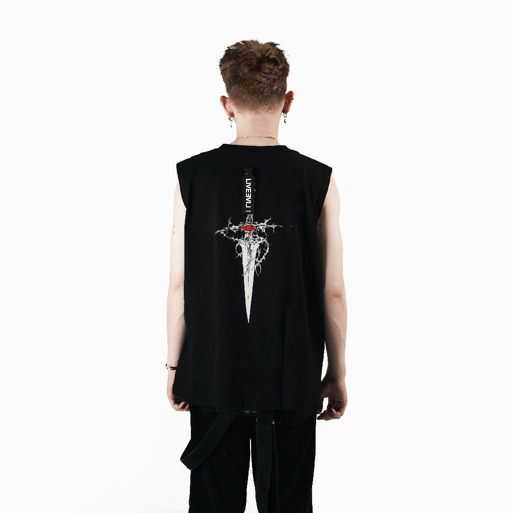 TAGGED - Release The Anthem Ordeal Dagger Sleeveless Top