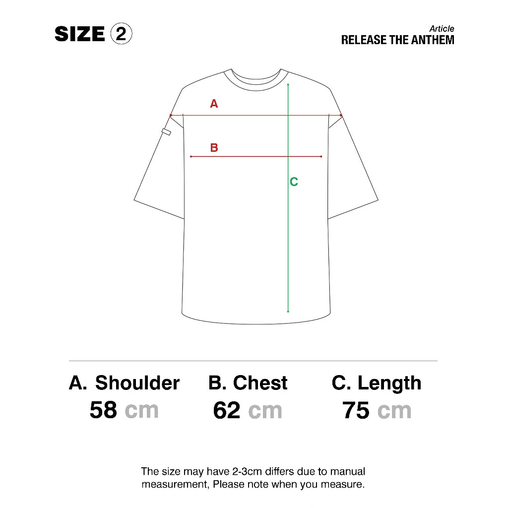TAGGED - Release The Anthem Anthemus Oversized T-shirt