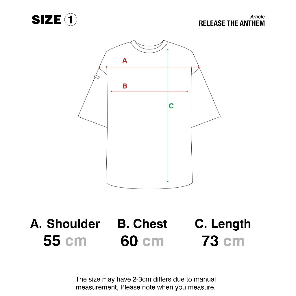 TAGGED - Release The Anthem Anthemus Oversized T-shirt