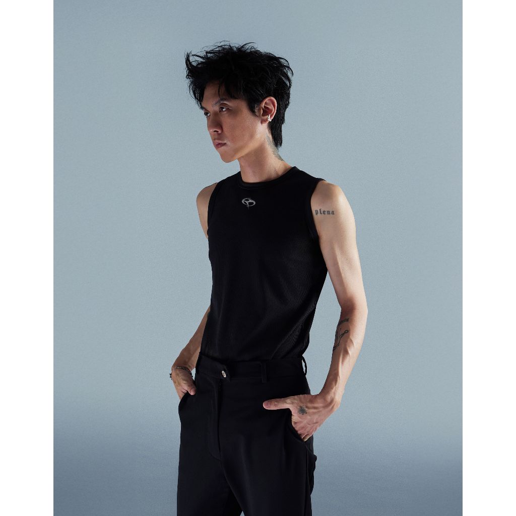 TAGGED x QUIN - Humaine Skeen Q-3 Black Tank