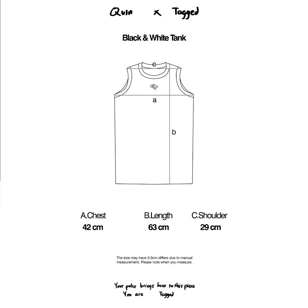 TAGGED x QUIN - Humaine Skeen Q-3 Black Tank