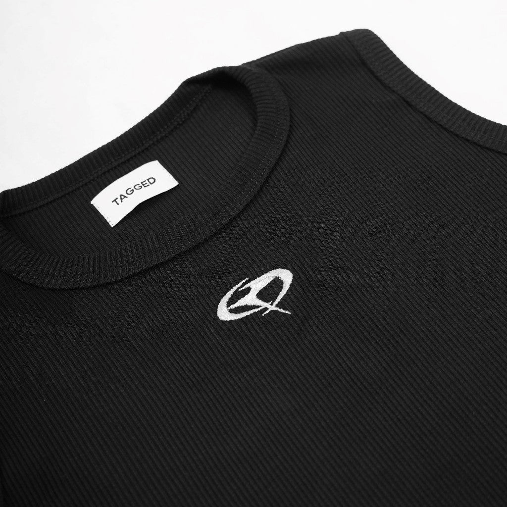 TAGGED x QUIN - Humaine Skeen Q-3 Black Tank