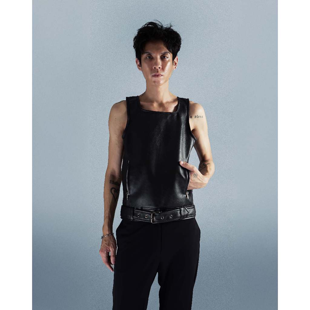 TAGGED x QUIN - Humaine Skeen Versatile Vest, Front Look