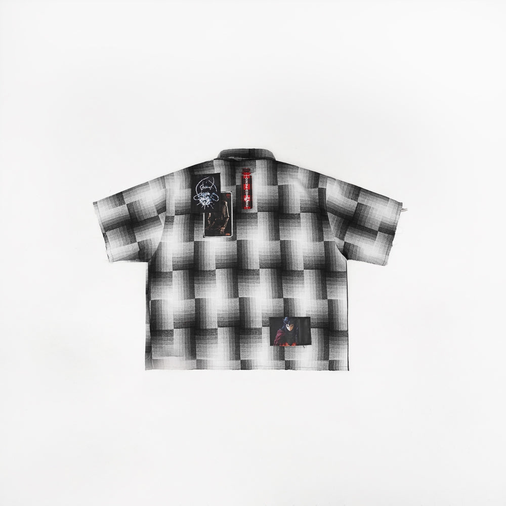 TAGGED - Trashed Picnic Trashed Gray Flannel Shirt