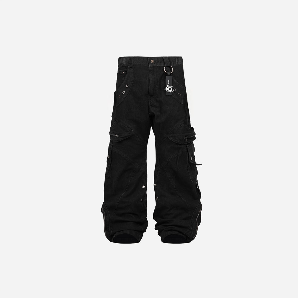TAGGED - Trashed Picnic Crowd Control Heavy Denim