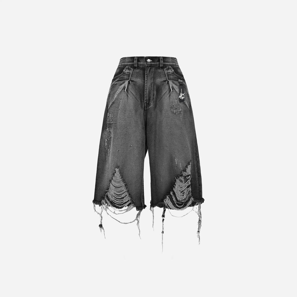 TAGGED - Trashed Picnic Trashed Riot Jorts
