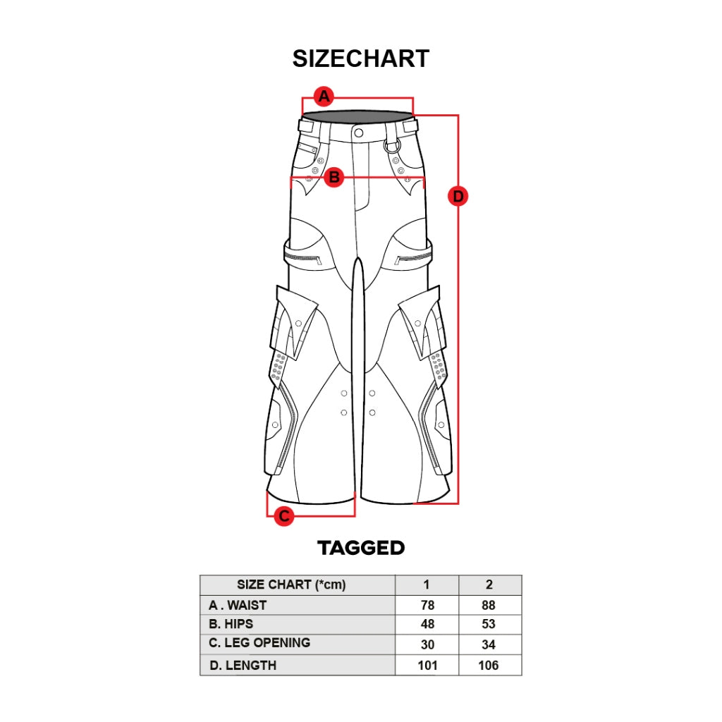 TAGGED - Trashed Picnic Crowd Control Heavy Denim
