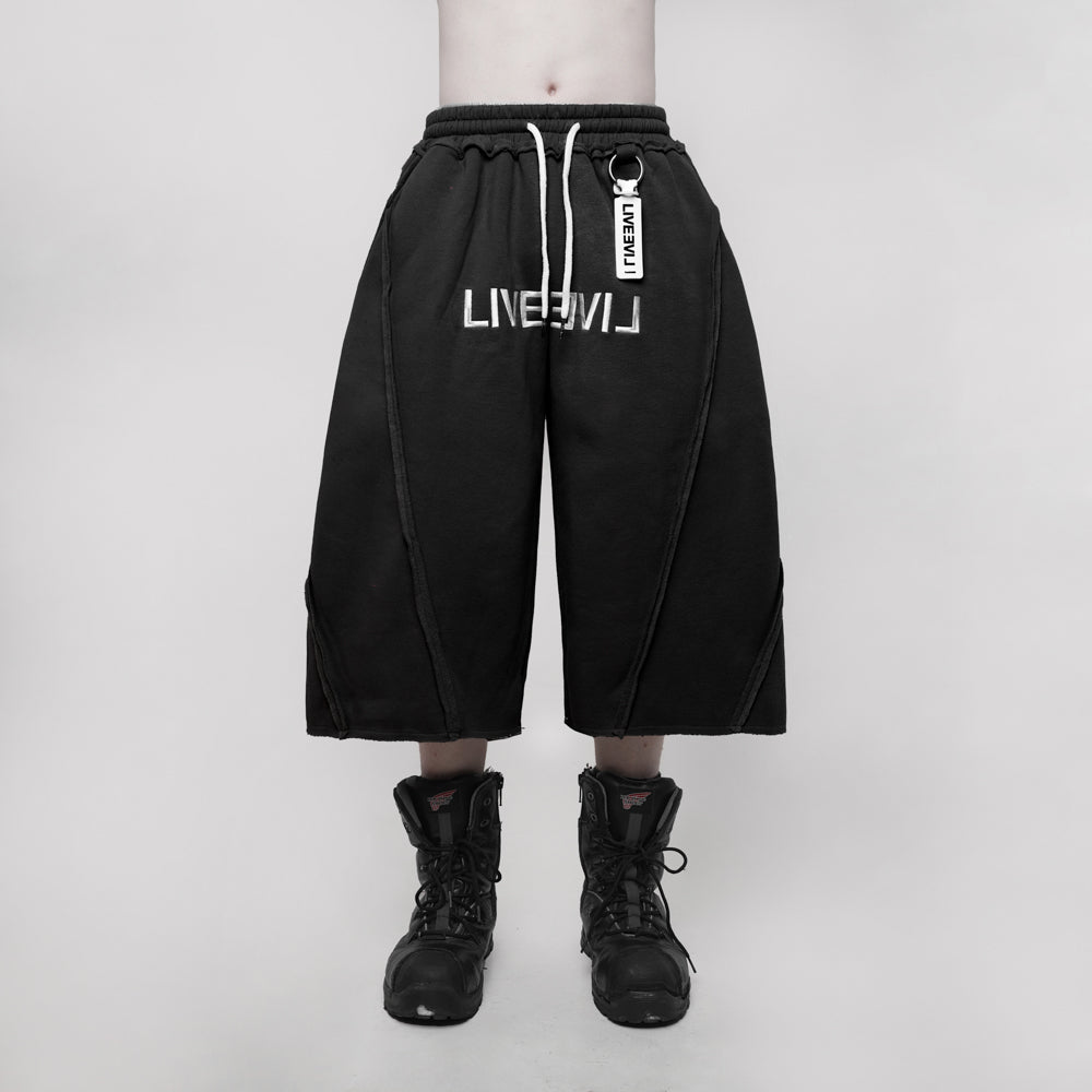 TAGGED LiveeviL Beater Jorts Black