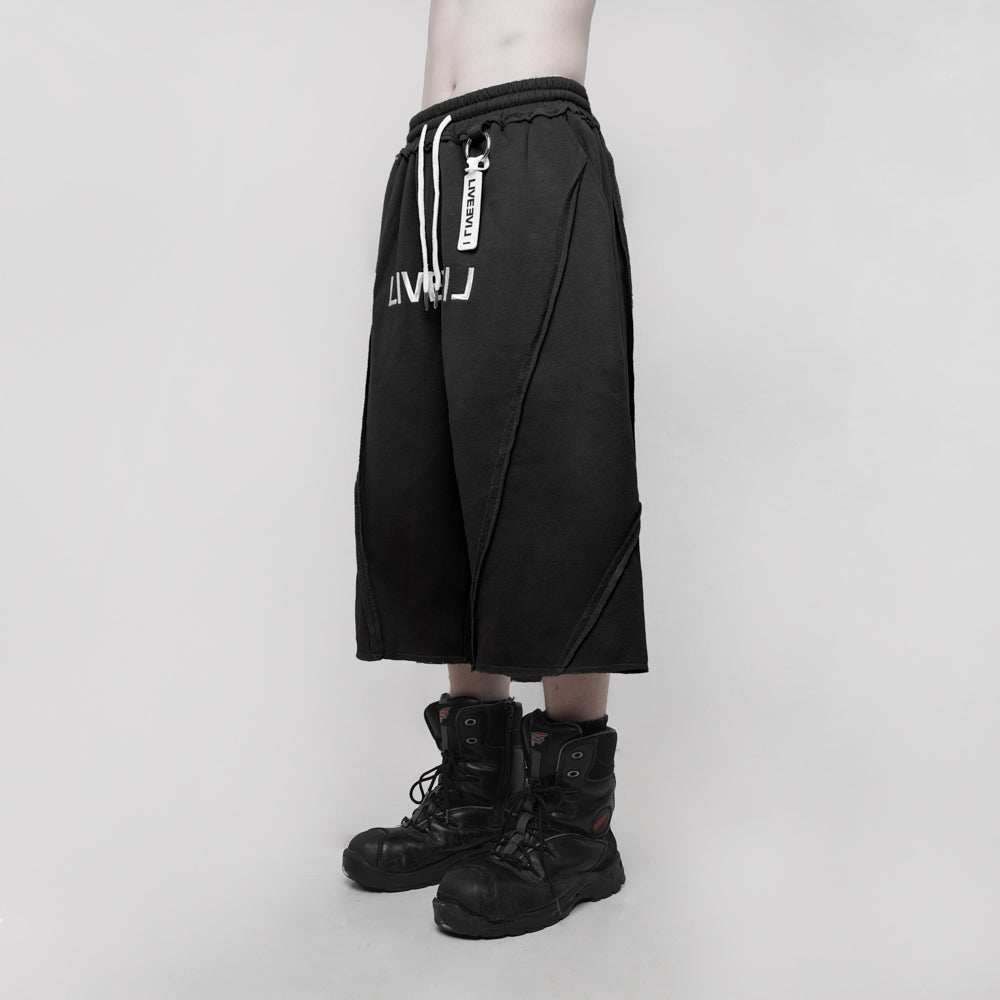 TAGGED LiveeviL Beater Jorts Black