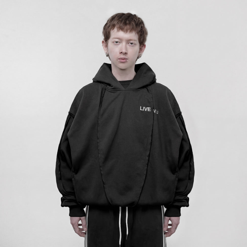 TAGGED LiveeviL Beater Hoodie Black