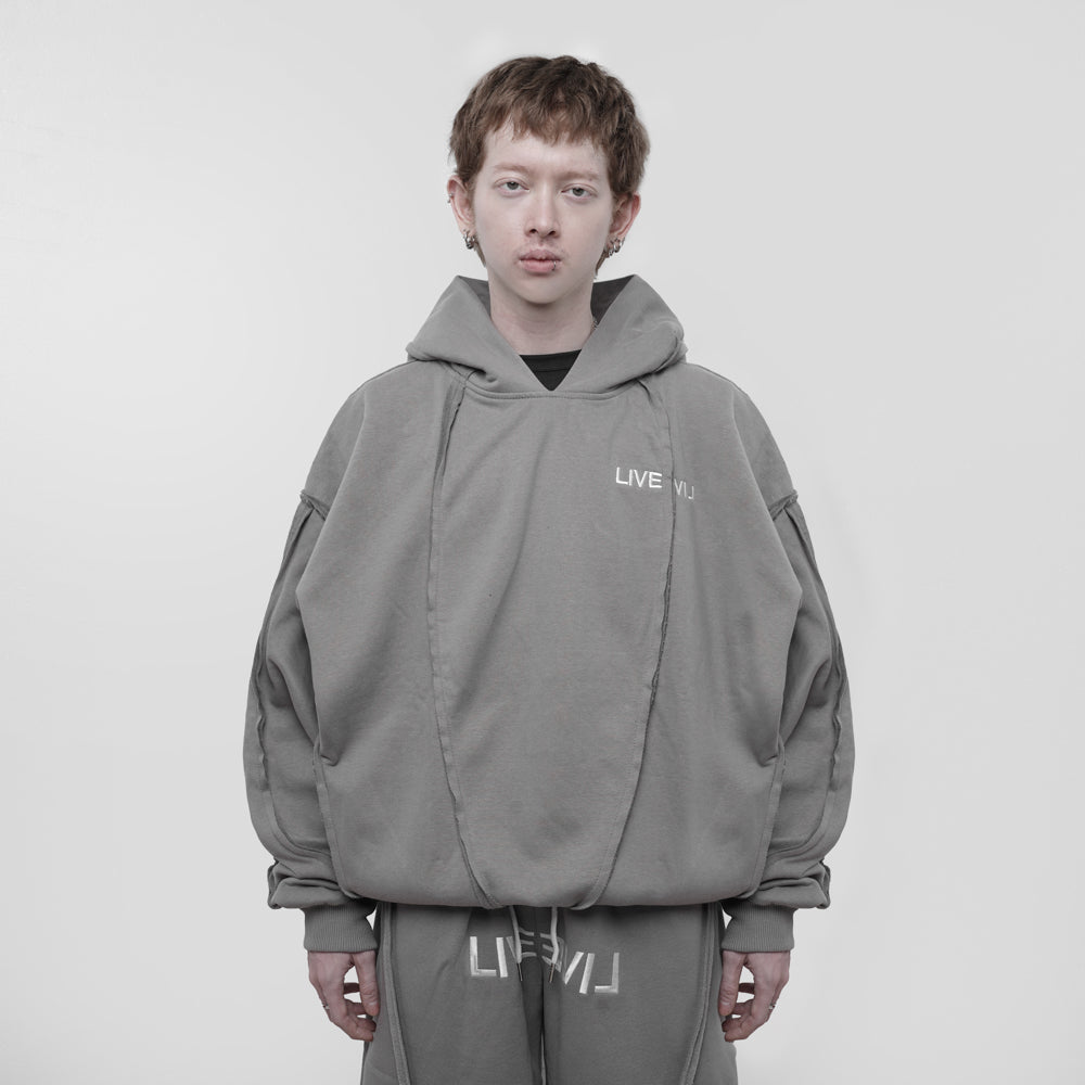 TAGGED LiveeviL Beater Hoodie Gray