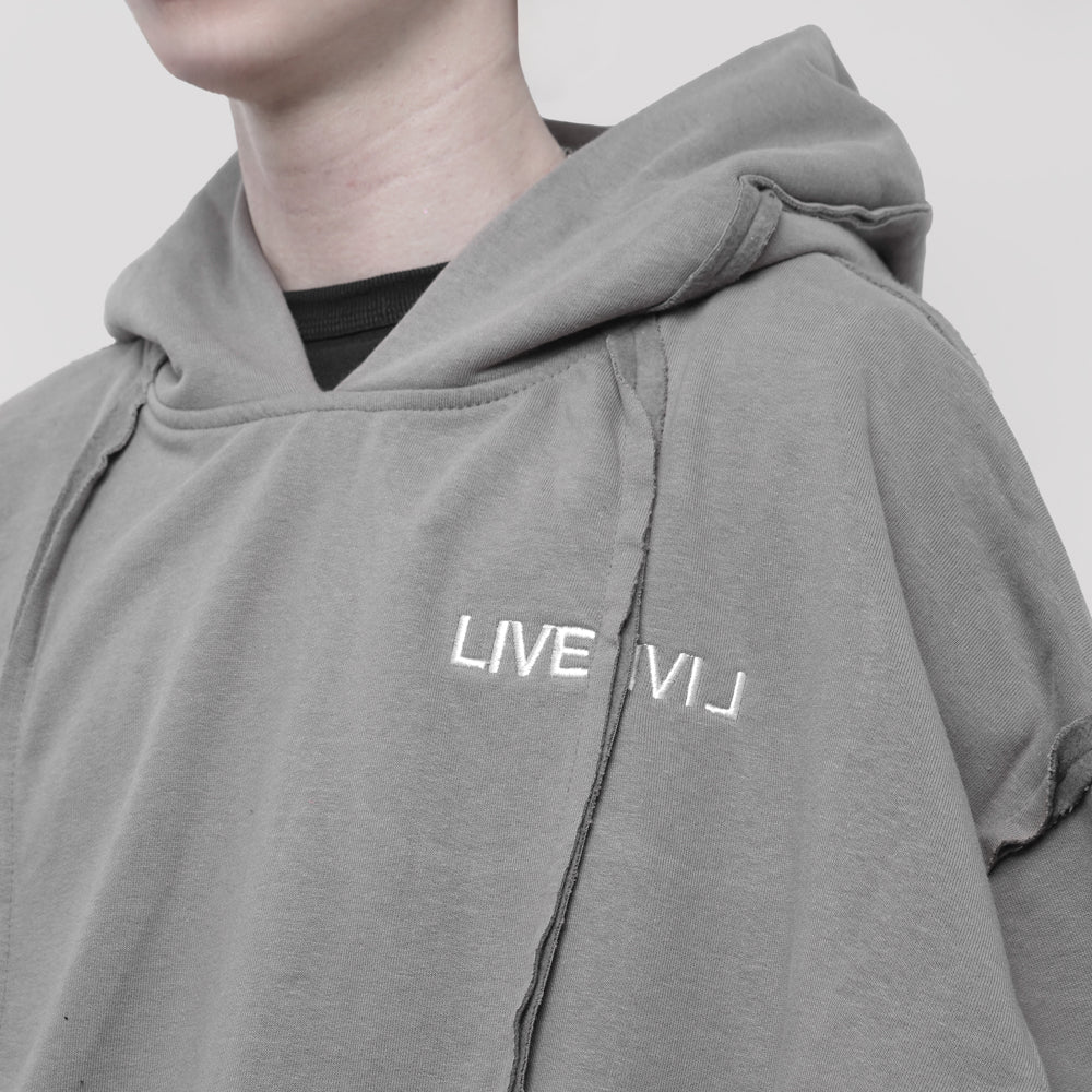 TAGGED LiveeviL Beater Hoodie Gray