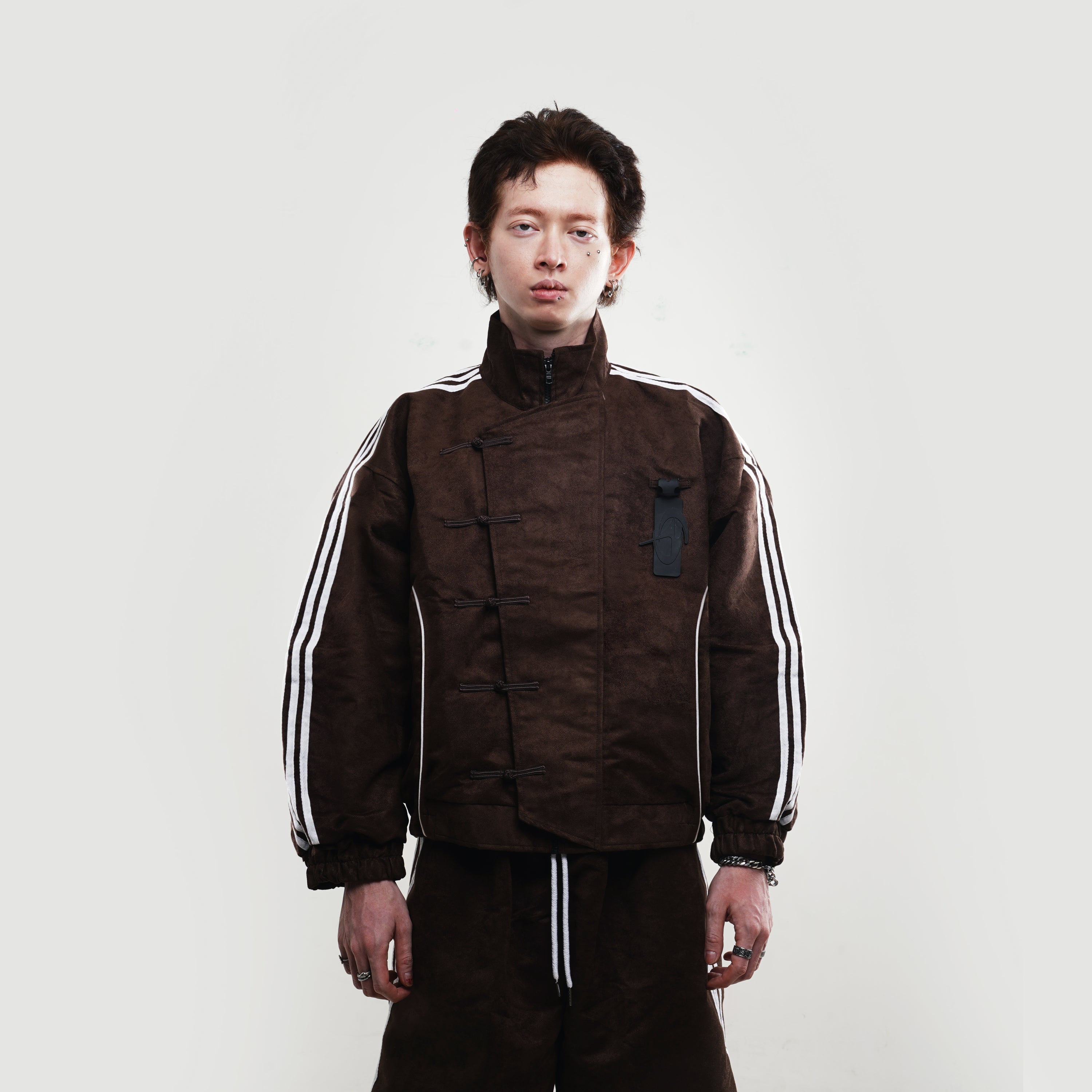 TAGGED - Mandarin Tracksuit - Chocolate