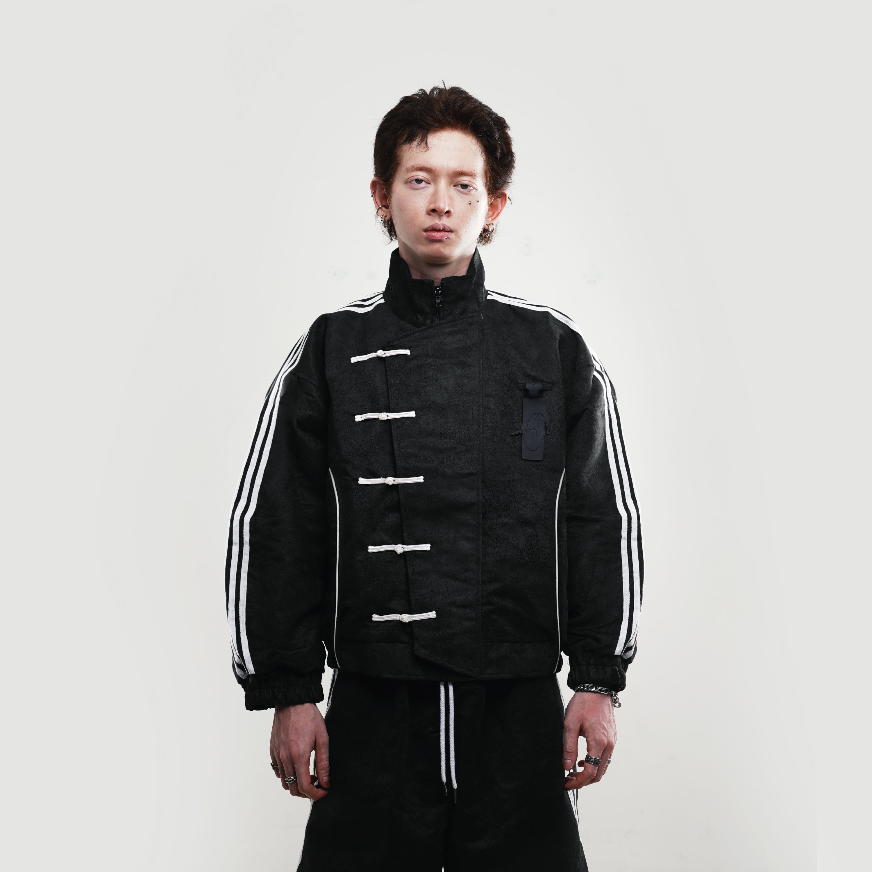 TAGGED -  Mandarin Tracksuit - Black