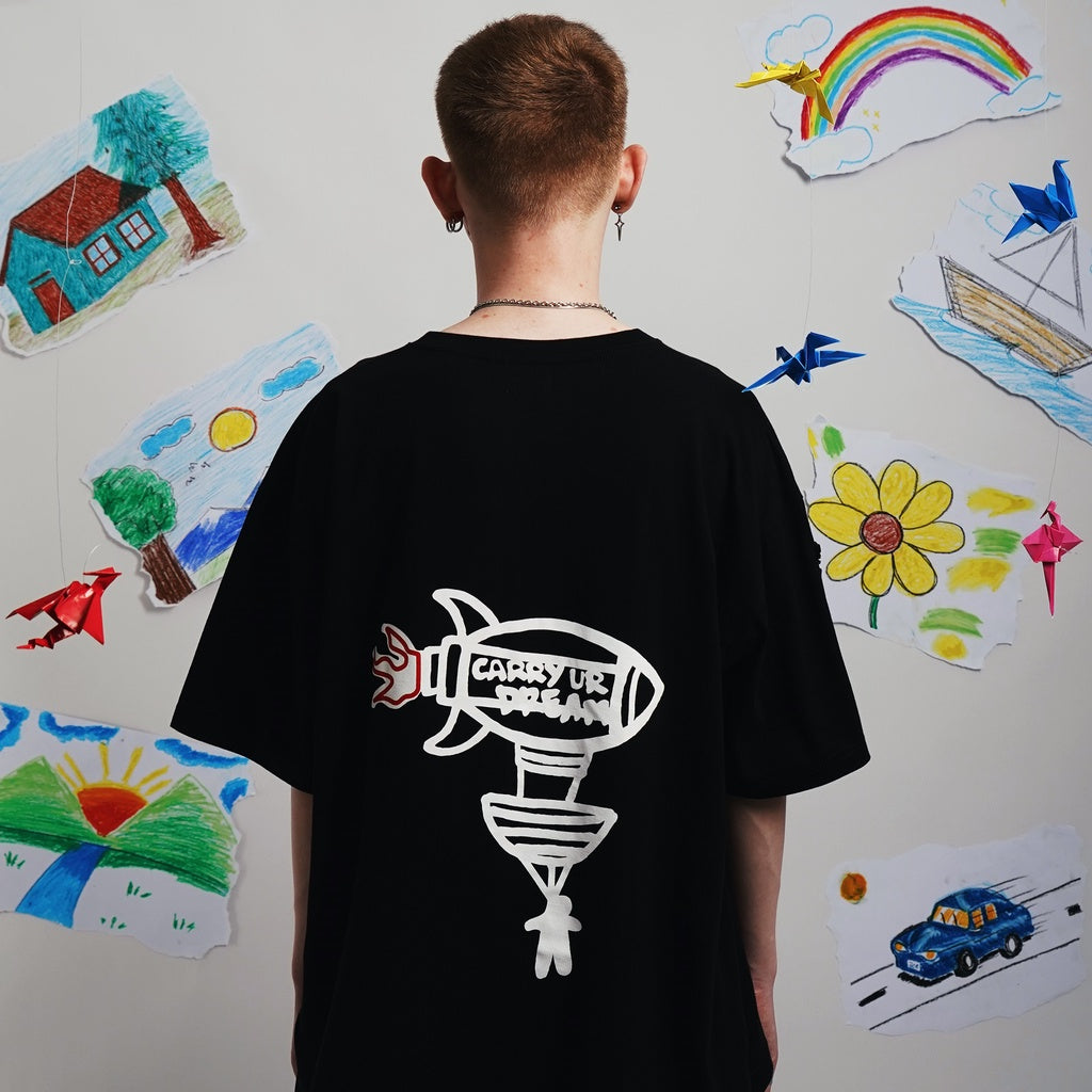 TAGGED - Childhood Hijack Oversized Carried Away Tshirt