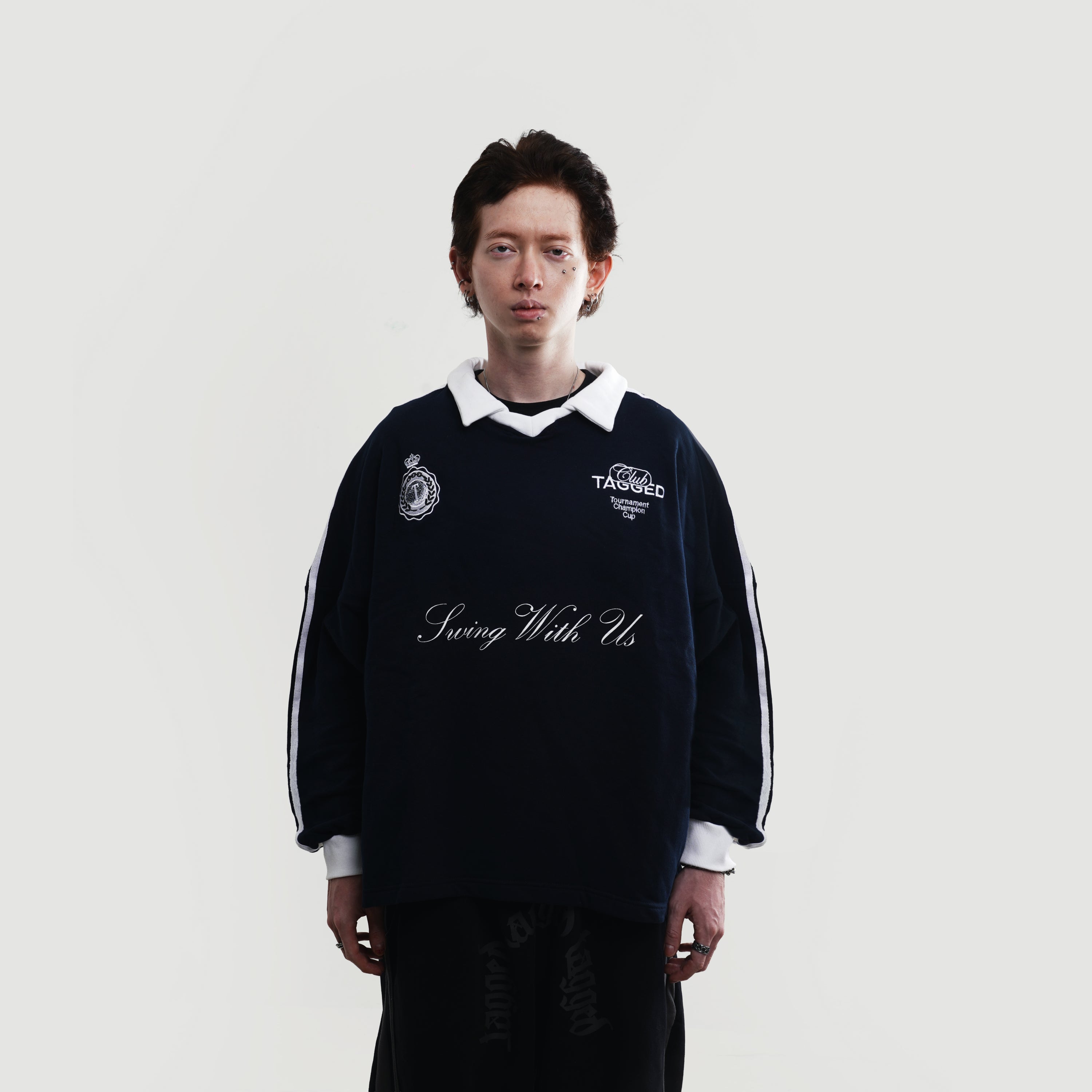 TAGGED - ATL Sweatpolo - Navy Blue