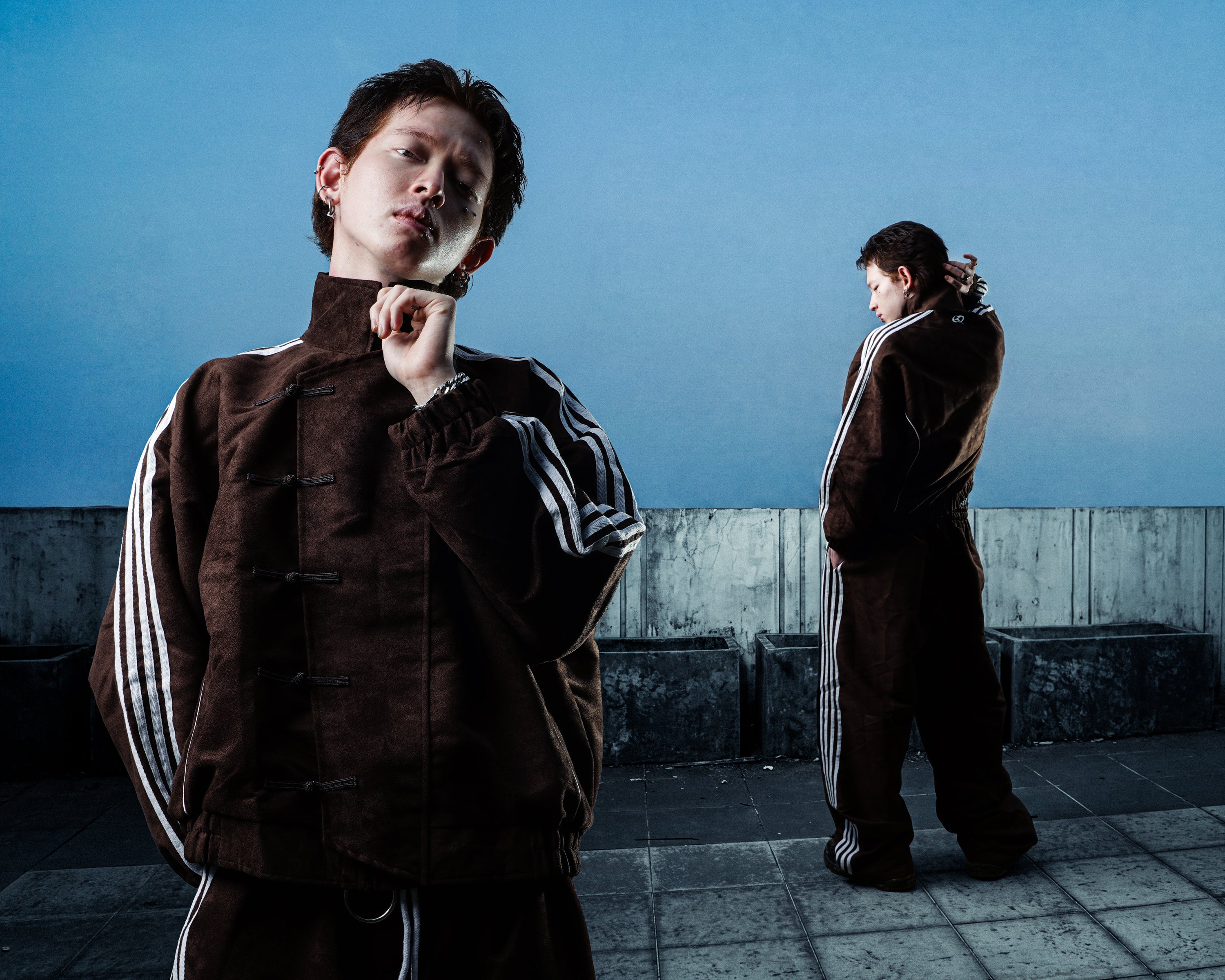 TAGGED - Mandarin Trackpants - Chocolate